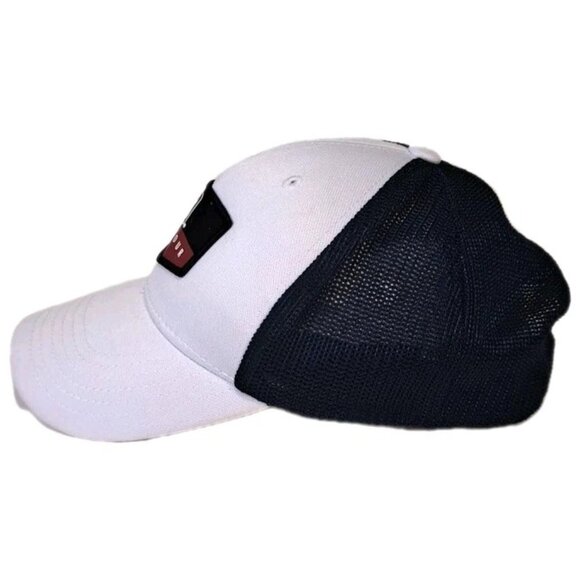 PGA Tour Pro Series SnapBack Trucker Golf Hat Embroidered Cap White/Blue Mesh - Picture 5 of 7